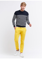 Pantalon chino Charles Le Golf _ Jaune citron uni _ 40 - Jaune citron
