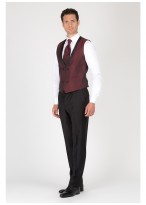 Gilet croisé col satin Emmanuelle Khanh-Bordeau - 181