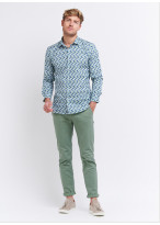Pantalon chino Charles Le Golf _ Vert olive uni _  92 - Vert olive