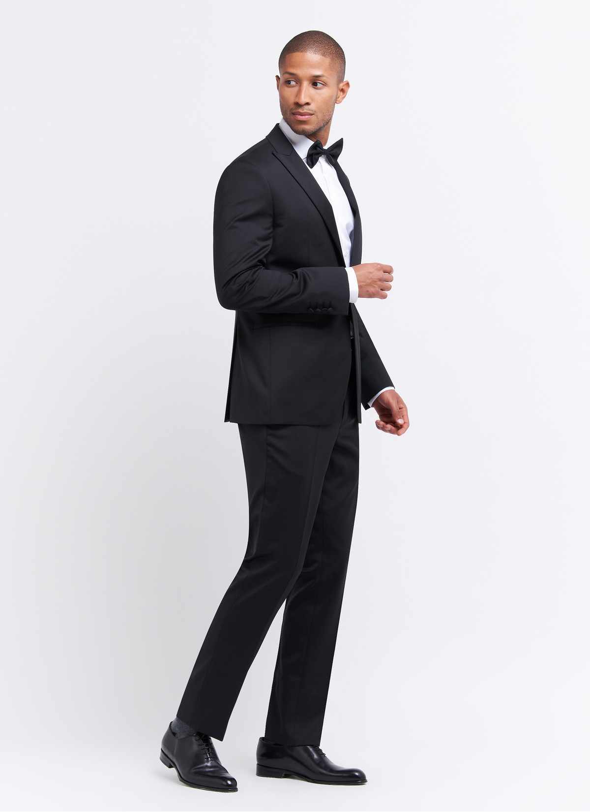 Smoking regular fit Charles Le Golf _ Noir uni _ 01 - Noir
