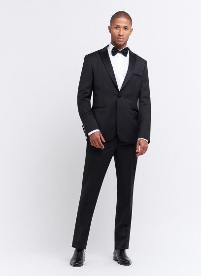 Smoking regular fit Charles Le Golf _ Noir uni _ 01 - Noir