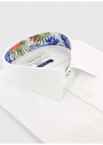 Chemise slim fit Charles Le Golf _ Blanc uni _ 10 - Blanc