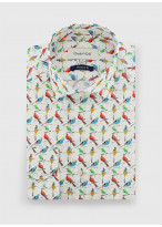 Chemise regular fit Charles Le Golf _ Blanc motif fantaisie _ 10 - Blanc