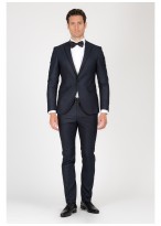 Smoking slim col pointe SEVENSON-Noir - 9214-A-01
