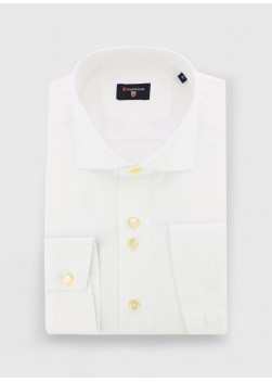 Chemise slim col italien Stanbridge _ Blanc uni _ 10 - Blanc