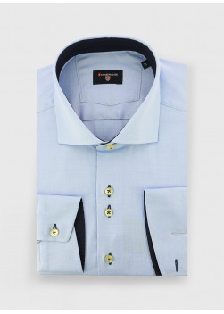 Slim italian collar shirt Stanbridge 80 - Baby blue