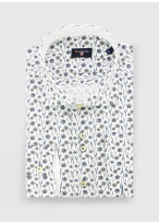 Chemise slim à motif fleuri Stanbridge _ Blanc motif fantaisie _ 10 - Blanc