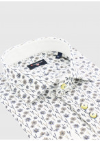Chemise slim à motif fleuri Stanbridge _ Blanc motif fantaisie _ 10 - Blanc