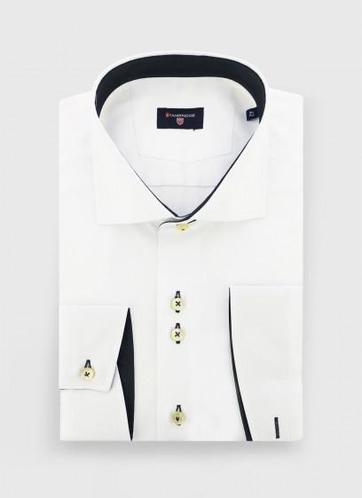 Slim fit contrast collar shirt Stanbridge