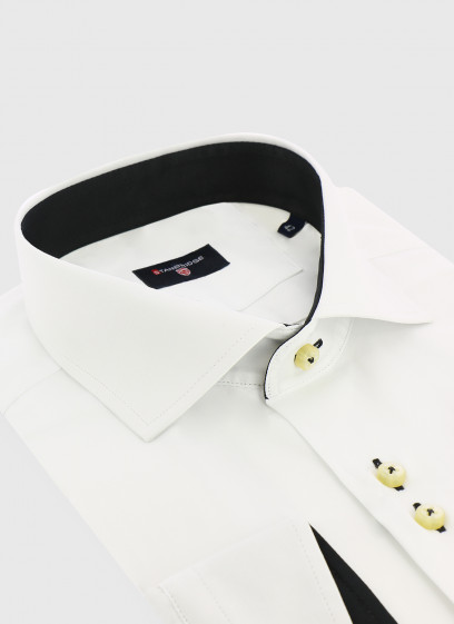Chemise slim fit à col contrasté Stanbridge