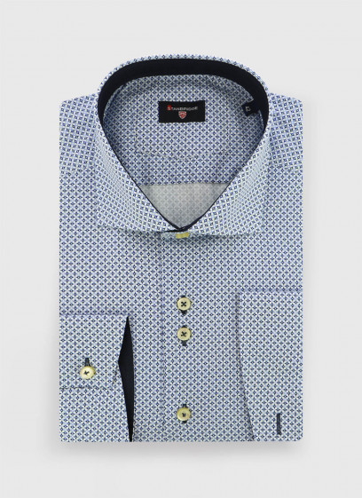 Slim fit shirt with fancy pattern Stanbridge