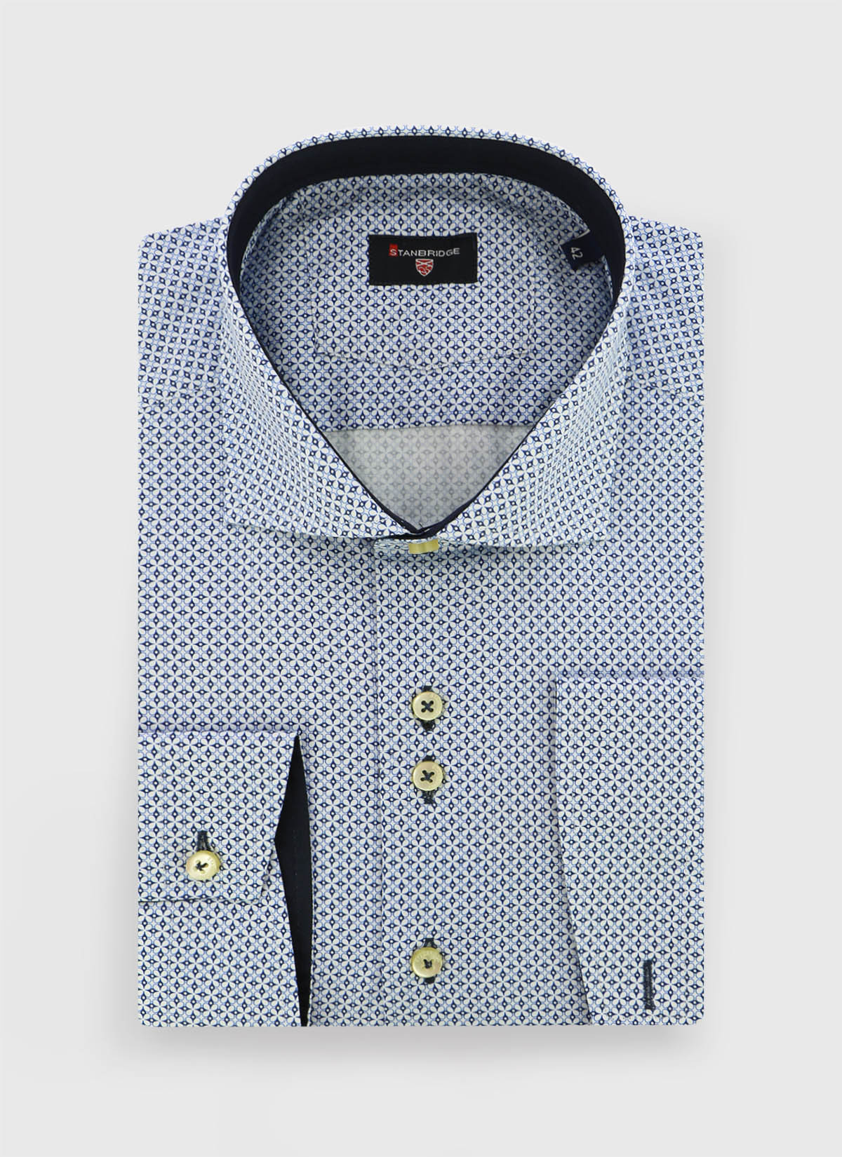 Slim fit shirt with fancy pattern Stanbridge