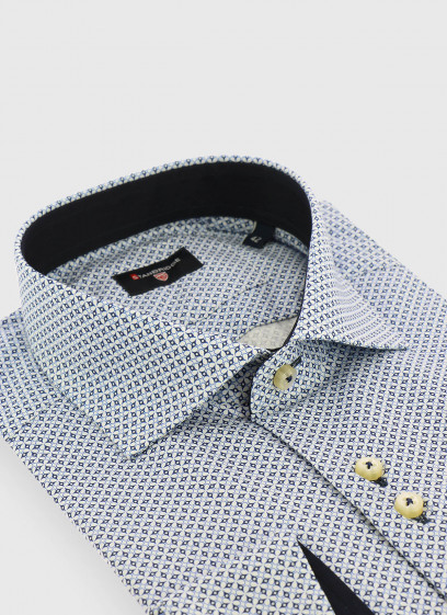 Chemise slim fit à motif fantaisie Stanbridge