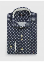 Chemise slim fit à motif fantaisie Stanbridge _ Bleu marine fantaisie _ 88 - Bleu marine