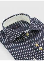 Chemise slim fit à motif fantaisie Stanbridge _ Bleu marine fantaisie _ 88 - Bleu marine