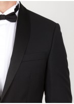 Smoking semi-slim col châle T.G DI FABIO - Noir 61U60-1-6