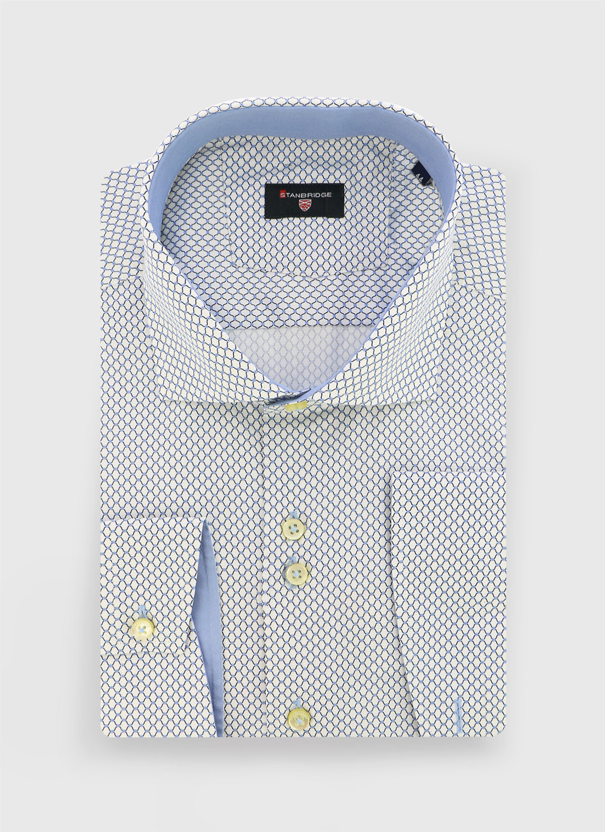 Chemise slim fit à motif fantaisie Stanbridge  _ Bleu pastel fantaisie _ 80 - Bleu Pastel