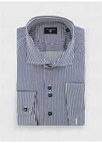 Chemise slim fit à rayures Stanbridge _ Bleu marine à rayures _ 88 - Bleu marine