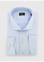Chemise slim fit texturée Stanbridge _ Bleu pastel texturé _ 80 - Bleu Pastel