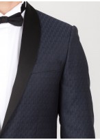 Smoking semi-slim col châle T.G DI FABIO - Bleu 61F33-2122-5