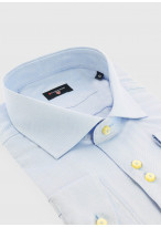 Chemise slim fit texturée Stanbridge _ Bleu pastel texturé _ 80 - Bleu Pastel