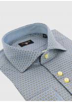 Chemise slim fit à motif fantaisie Stanbridge _ Bleu ardoise fantaisie _ 86 - Bleu ardoise