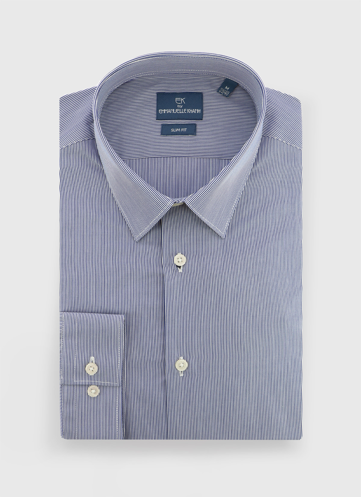 Chemise slim fit à rayures Emmanuelle Khanh 
