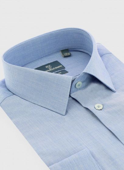 Chemise slim fit faux-uni Emmanuelle Khanh