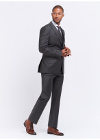 Costume regular fit Emmanuelle Kahn _ Gris foncé à carreaux _ 23 - Gris foncé