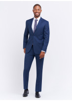 Costume slim fit Sevenson - Bleu pétrole faux uni