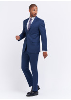 Costume slim fit Sevenson - Bleu pétrole faux uni
