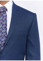 Slim fit suit by Sevenson - plain petrol blue