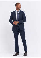 Costume slim fit Sevenson - Bleu marine faux uni
