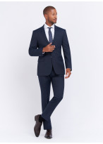 Costume slim fit Sevenson - Bleu marine faux uni