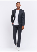 Slim fit suit by Sevenson - Anthracite grey with checks