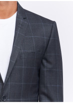 Costume slim fit Sevenson - Gris anthracite à carreaux