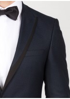 Smoking slim col pointe SEVENSON-Noir - 9214-A-01