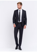 Costume slim fit Lanificio F.LLI Cerruti DAL 1881 _ Noir à rayures _ 01 - Noir
