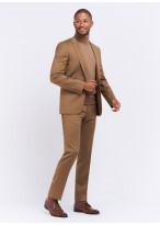 Costume slim fit en laine Charles Le Golf _ Beige uni _ 32 - Beige
