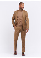 Costume slim fit en laine Charles Le Golf _ Beige uni _ 32 - Beige