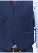 Gilet Emmanuelle Khahn _ Bleu marine faux uni _ 88 - Bleu marine