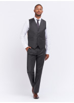Gilet Emmanuelle Khahn _ Gris foncé à carreaux _ 23 - Gris foncé