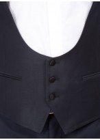 Gilet en satin Emmanuelle Khanh-Bleu nuit - 6K001202