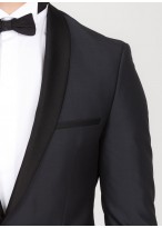 Smoking slim col châle Cloth Ermenegildo Zegna - Gris anthracite 111-3-4