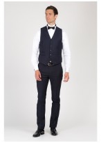 Gilet de smoking Sevenson-Bleu marine - 201NAVY2