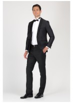 Smoking slim col châle Cloth Ermenegildo Zegna - Gris anthracite 111-3-4