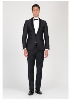 Smoking slim col châle Cloth Ermenegildo Zegna - Gris anthracite 111-3-4