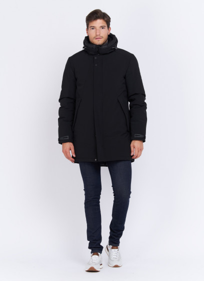 Parka Charles Le Golf _ Noir uni _ 01 - Noir