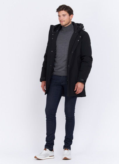 Parka Charles Le Golf _ Noir uni _ 01 - Noir