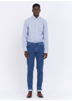 Jean slim fit Charles Le Golf _ Bleu denim faux uni _ 84 - Bleu denim